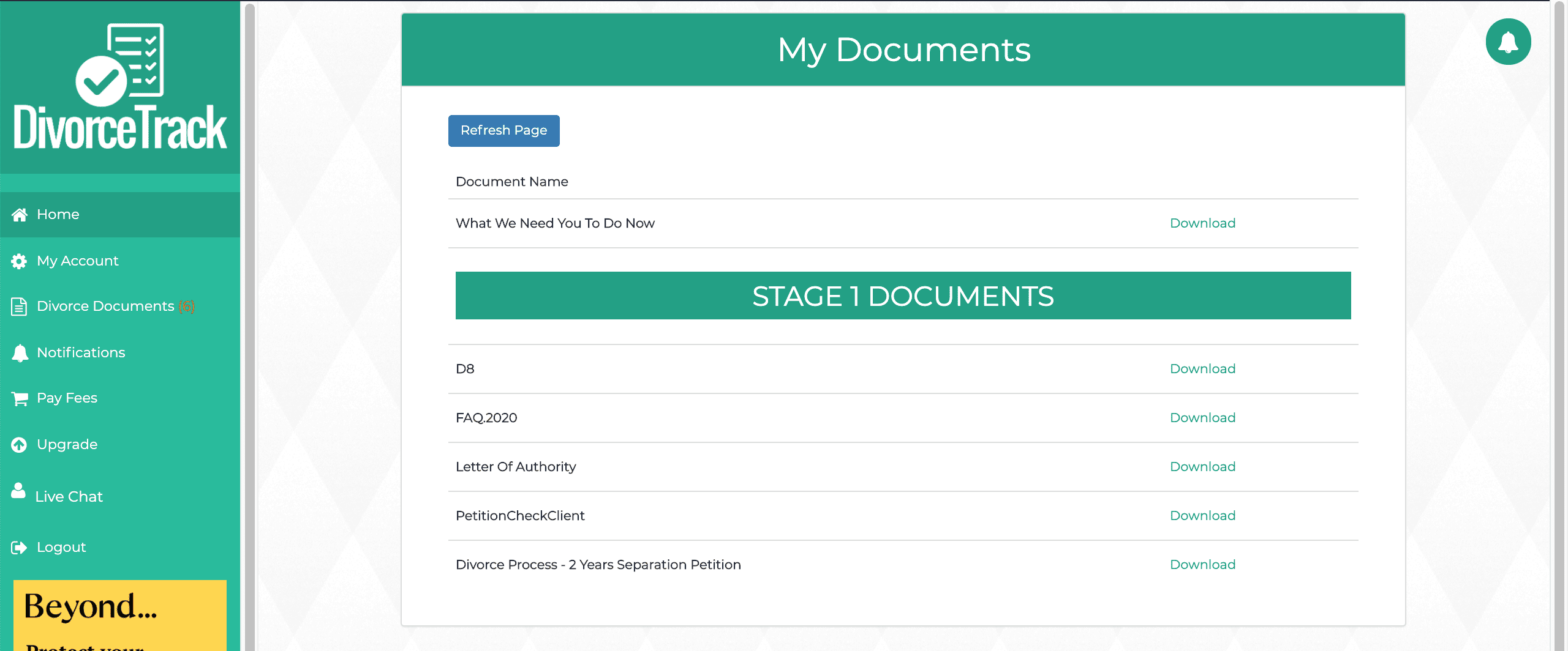 DOWNLOAD DOCUMENTS DivorceTrack Guide