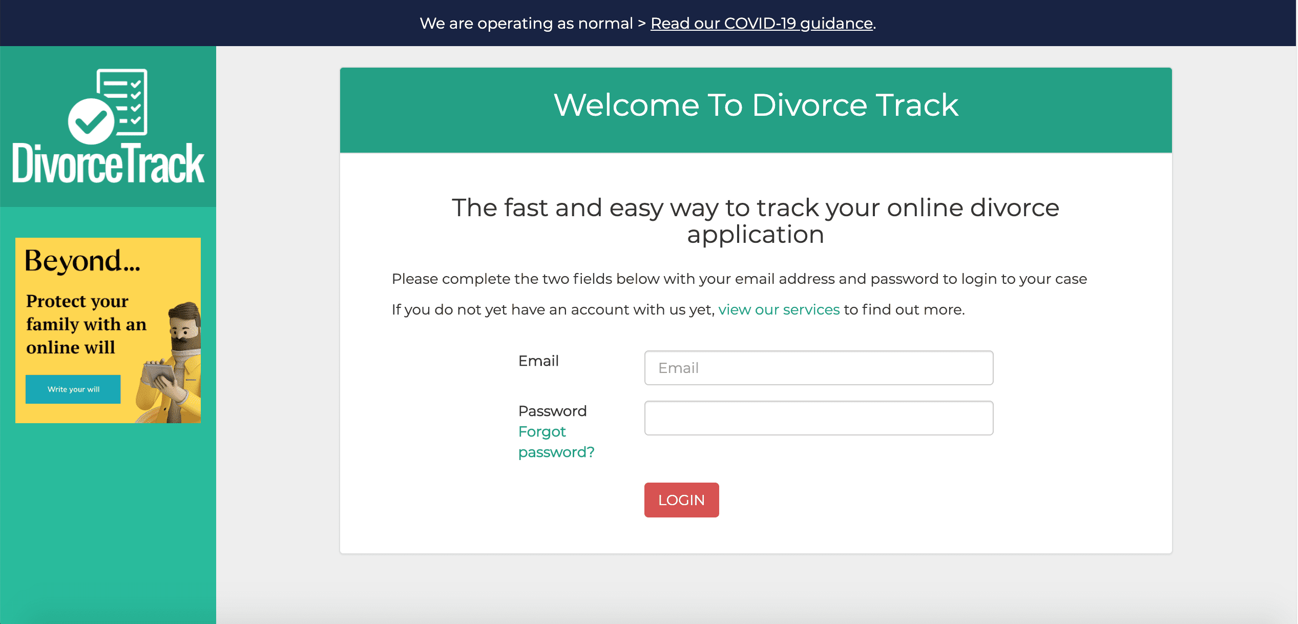 DivorceTrack Login DivorceTrack Login