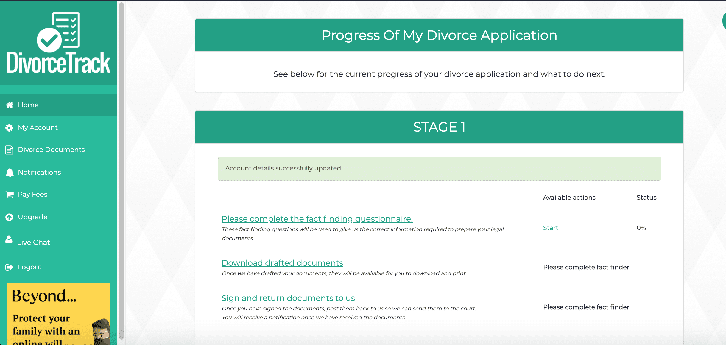 CASE MANAGER DivorceTrack Guide